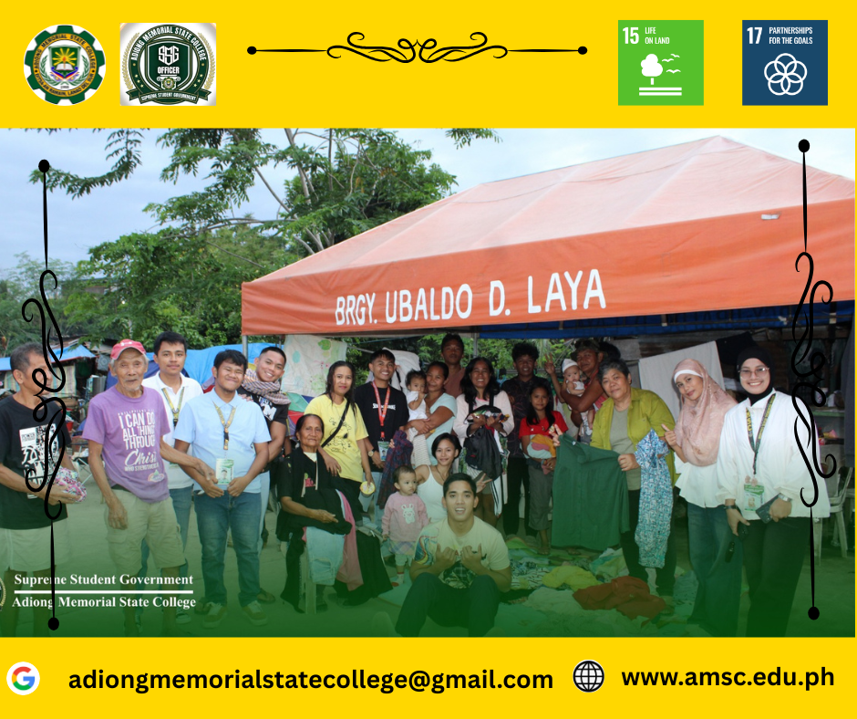 SSG SPOTLIGHT: Shadaqa and Donation Drive Brings Aid to Typhoon Basyang Victims in Iligan City